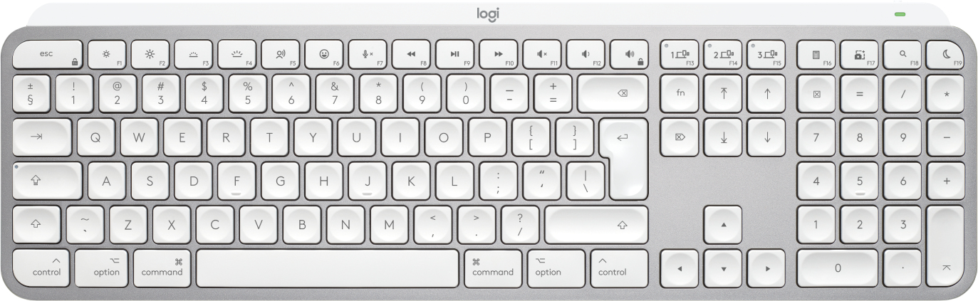 Logitech MX Keys S for Mac - Pale Grey (US), 920-011638