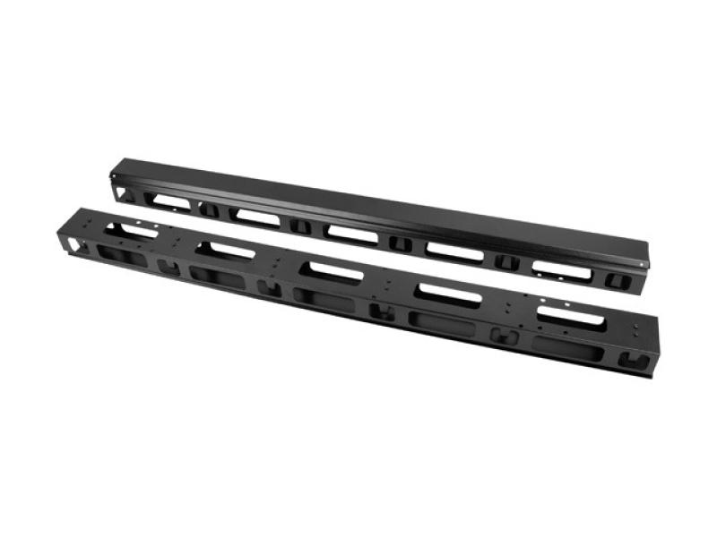 LANBERG VERTICAL CABLE MANAGEMENT PANEL 27U FOR 19 FREE-STANDING CABINETS 2PCS BLACK, AK-1207-B