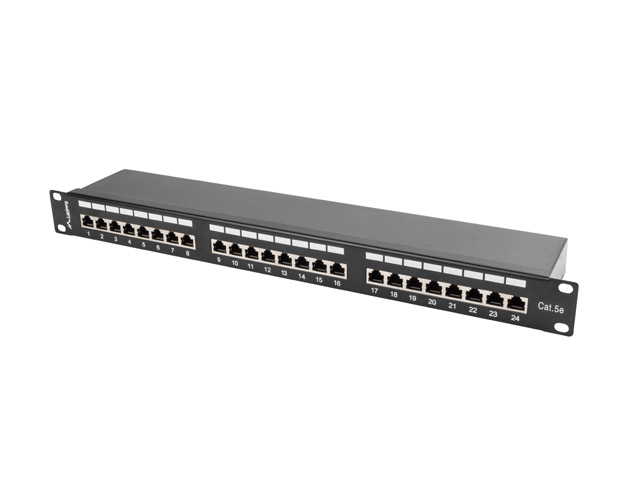 Lanberg Patch panel 24 porturi 1U Cat.5e FTP ng, PPS5-1024-B - imagine 5