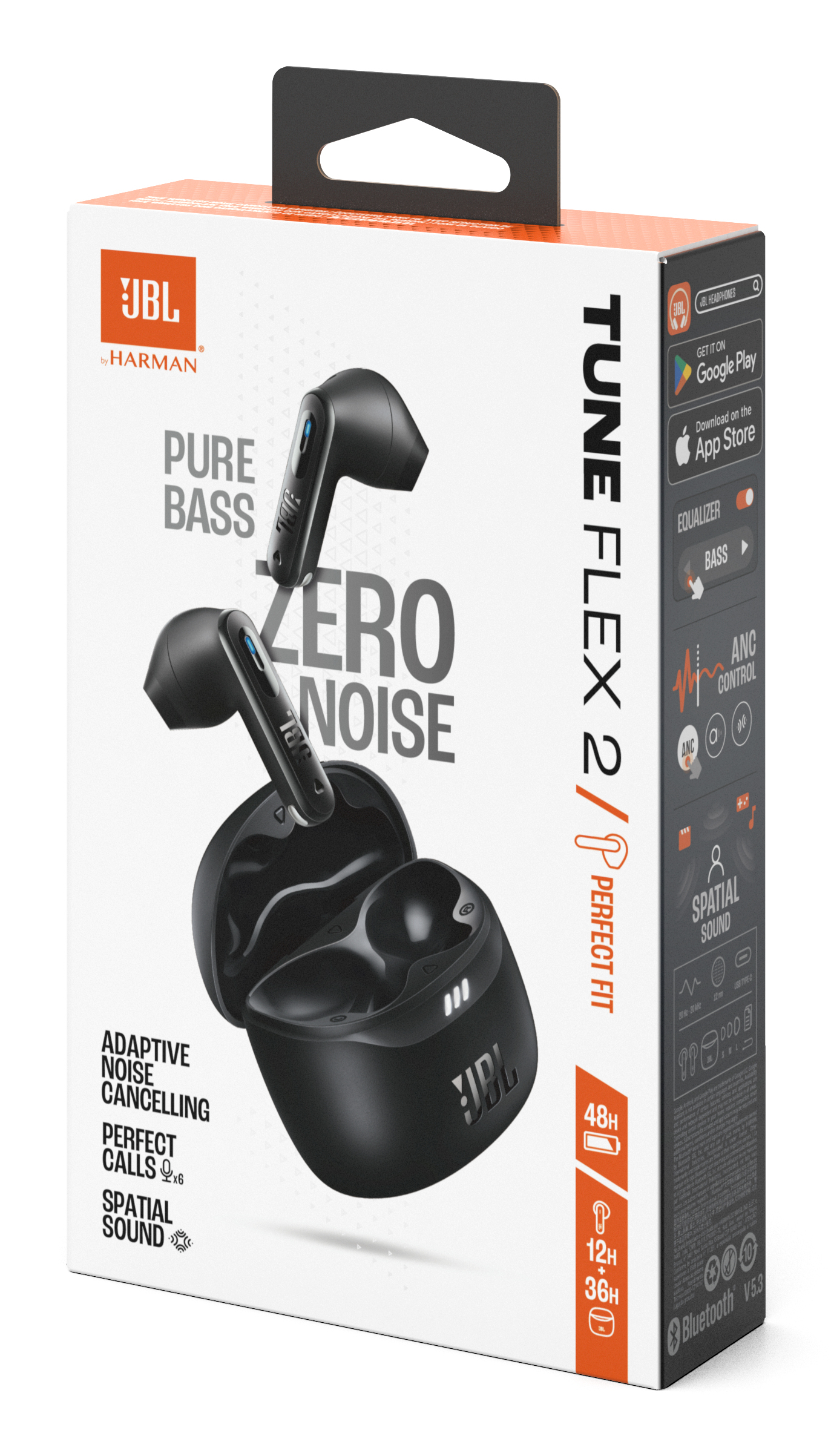 JBL Tune Flex 2 12 ore, Bluetooth 5.3, Black, JBLTFLEX2BLK - imagine 10