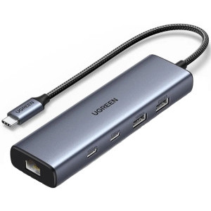 UGreen DOCKING Station, CM512 conectare PC USB Type-C, USB 3.2 x 1|USB 2.0 x 1||Gigabit RJ-45, 45320