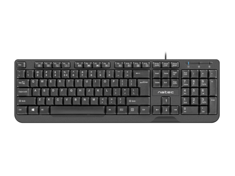 NATEC Tastatura Trout Slim, USB, Negru, NKL-0967