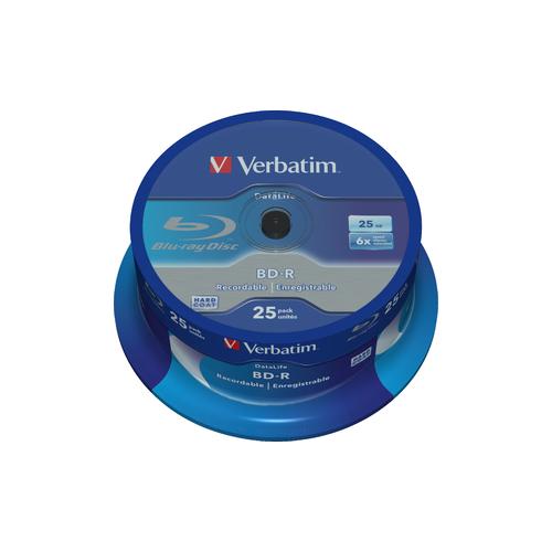 Verbatim BD-R 25GB, VITEZA 6X, SET 25 BUC, 43837