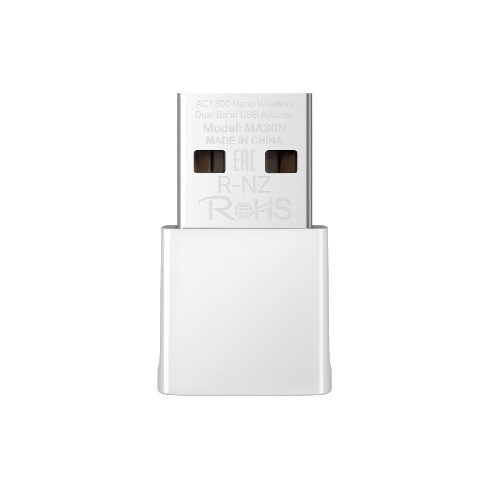 Mercusys ADAPTOR RETEA, nano AC1300 extern wireless 2.4 GHz | 5 GHz, USB 2.0, 1300 Mbps, alb, MA30N