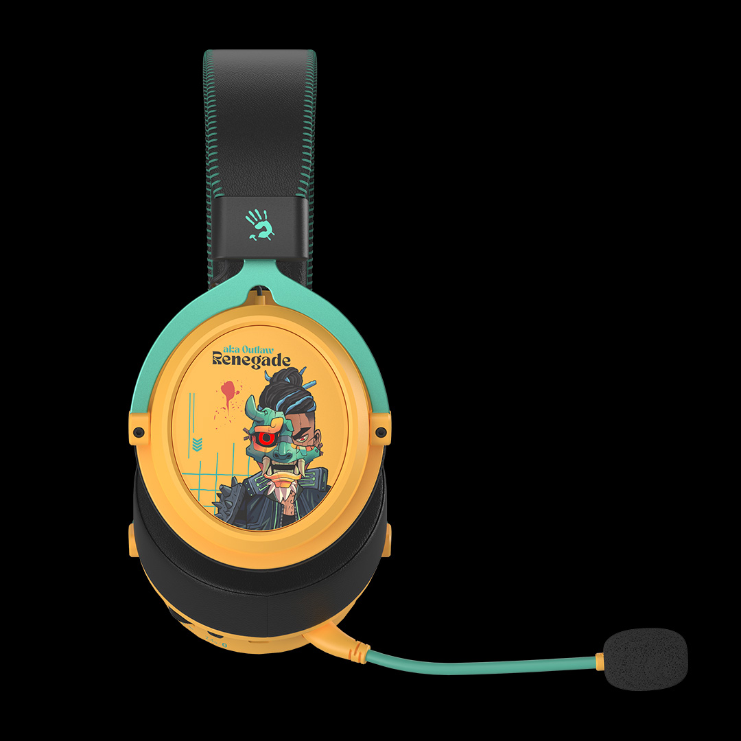 A4Tech Casti gaming Bloody Bluetooth v5.3 + 2.4GHz + Wired Multi-Mode, MR595 Renegade Sunset - imagine 3
