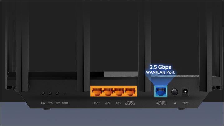 Tp-Link ROUTER wireless AX5400, 5400Mbps,1 x WAN 2.5 Gigabit, 4 porturi Gigabit,1 x, Archer AX72 Pro - imagine 2