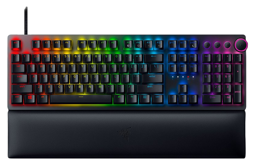 Razer Tastatura Huntsman V2 Gaming Purple Switch - DE Layout Black, RZ03-03931000-R3G1
