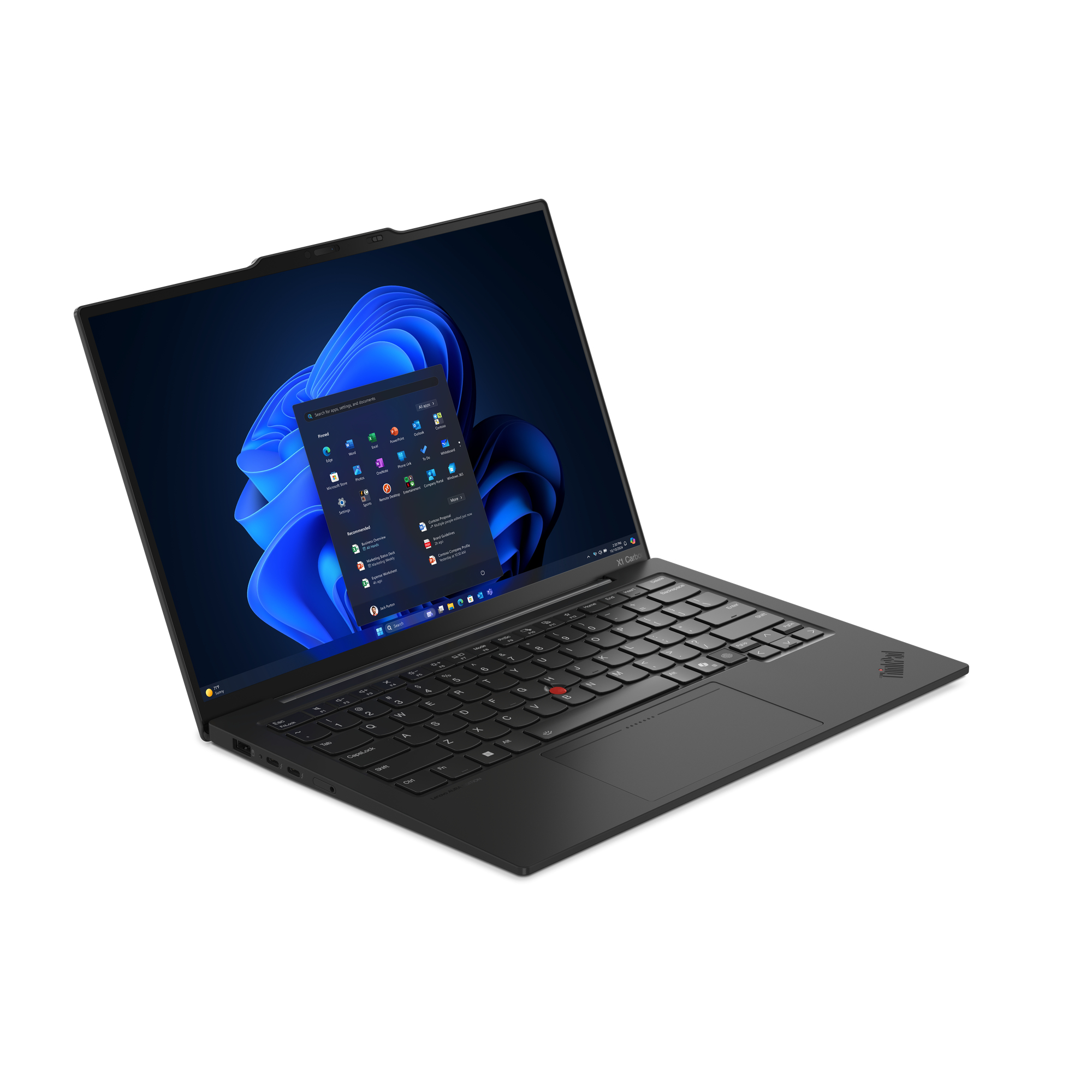 Lenovo ThinkPad X1 Carbon G13 Intel Core Ultra 7 258V 14inch 2.8K 32GB 1TB SSD M.2 PCIe, 21NS004MRI - imagine 3