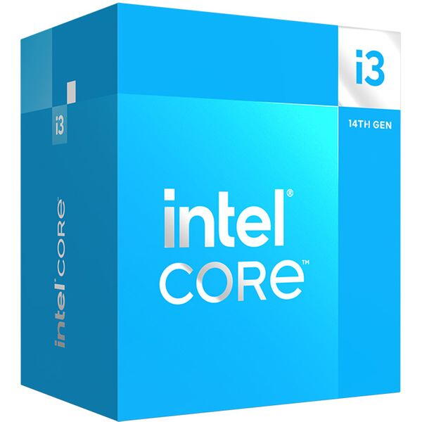 Intel CPU Core i3-14100 3.5GHz LGA1700 12M Cache Boxed CPU, BX8071514100