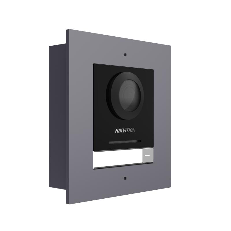 HIKVISION Post exterior modular videointerfon IP, montaj ingropat, 1 buton, DS-KD8003-IME1(B)/FL