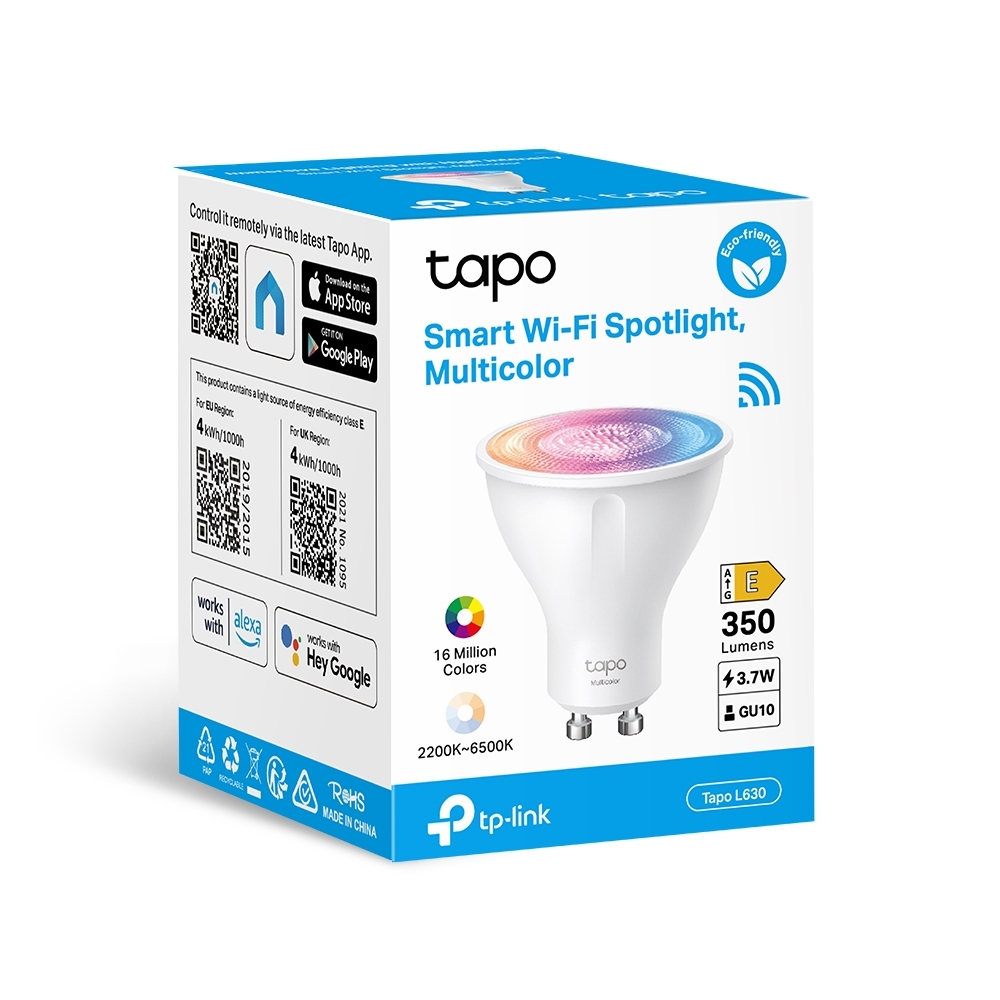 Tp-Link BEC LED wireless, 350lm, 2.9W, fasung GU10, temp culoare 2200K - 6500K,ctr prin, Tapo L630 - imagine 5