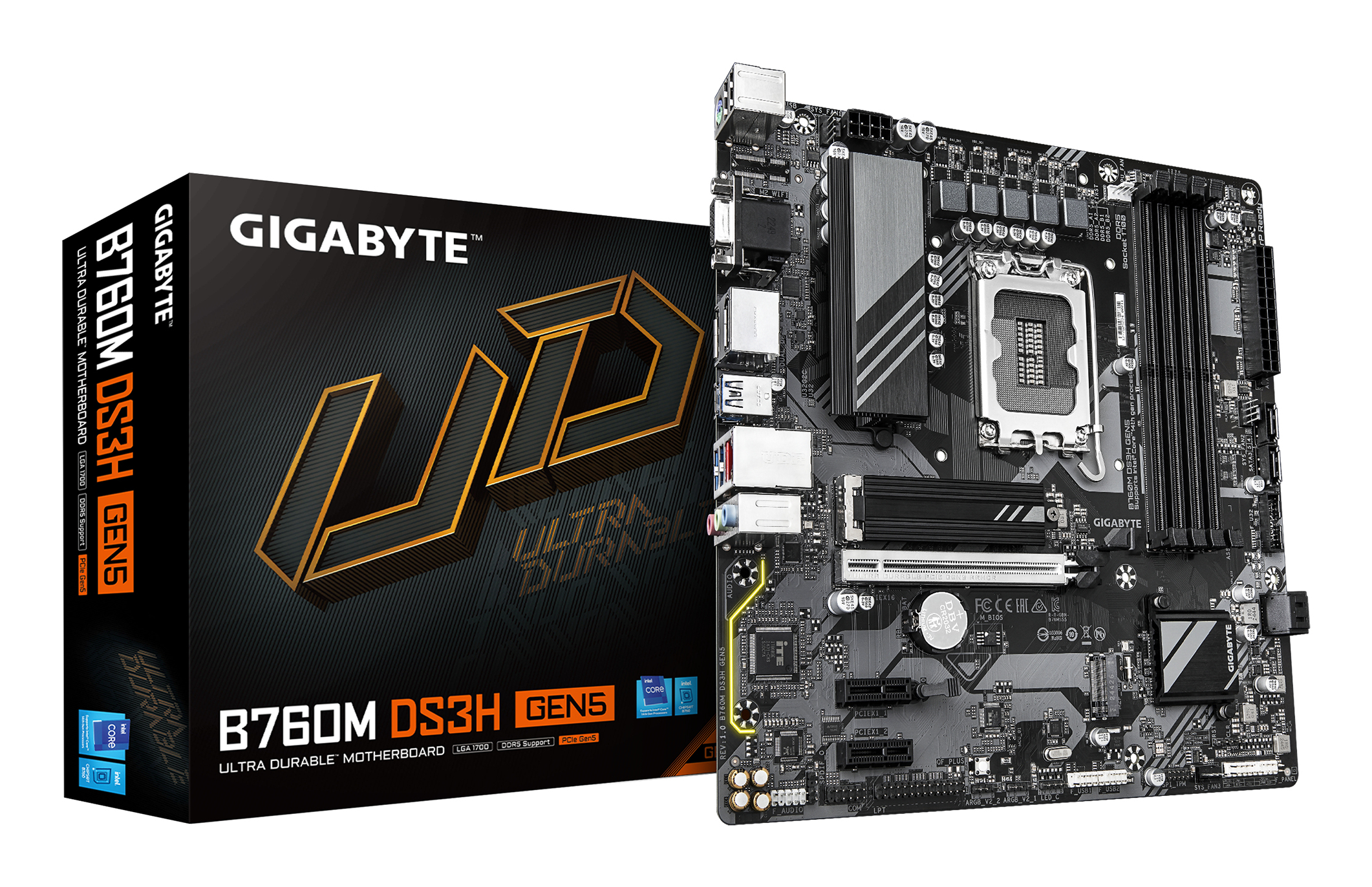Gigabyte Placa de baza, B760M DS3H GEN5