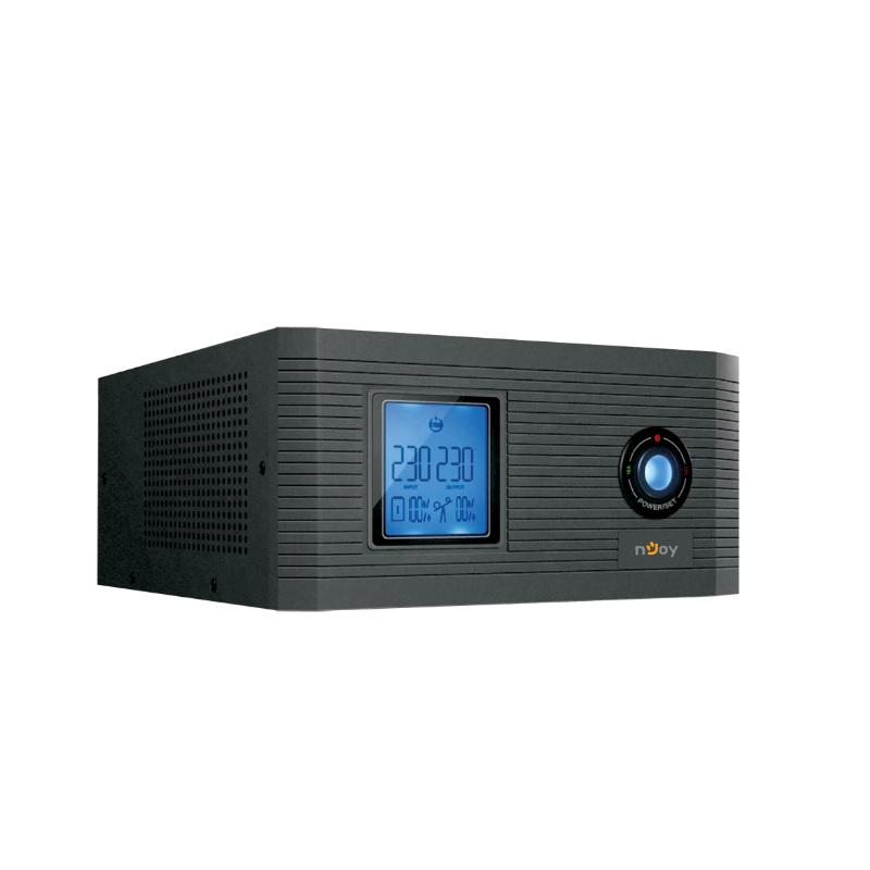 Njoy UPS Aira 600, Line int., brick, 500 W, fara AVR, Schuko x 2, display LCD, UPCSTLP860TAICP01B