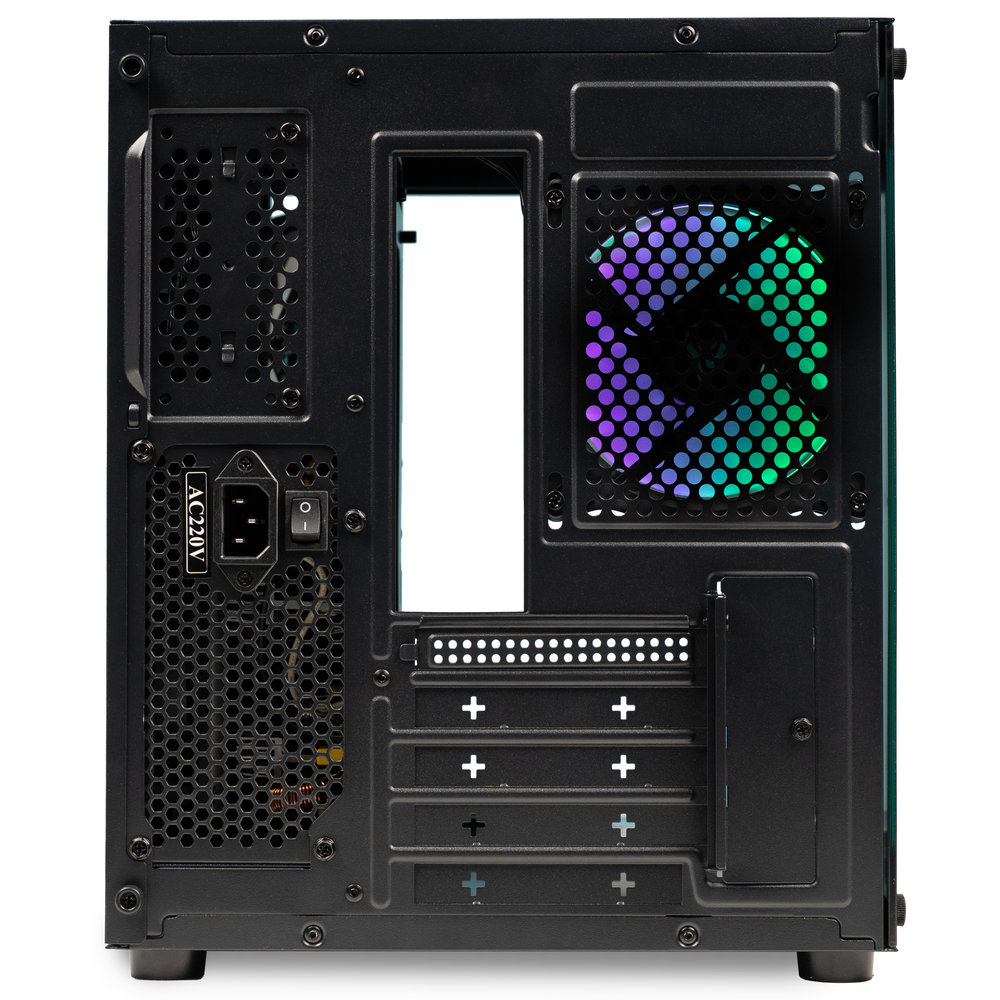 SPACER CARCASA - gaming, Mini Tower, mATX Compact (max 244x200 mm), AQUARIUM, SPCS-GC-AQUARIUM-BK-6F - imagine 4