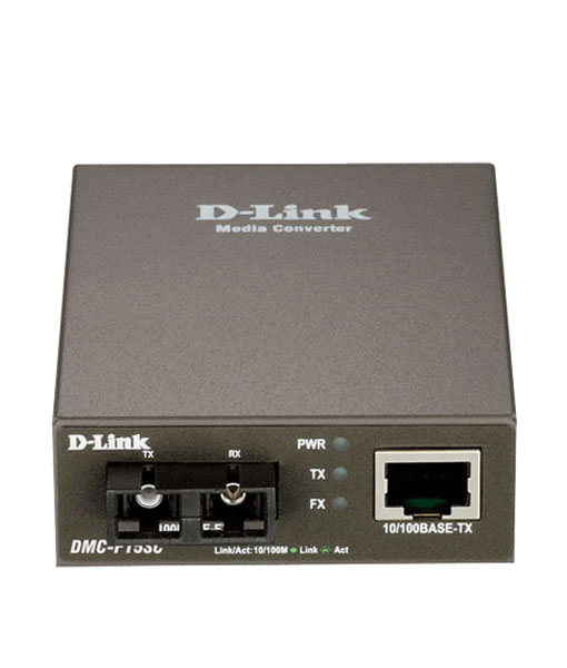 D-Link MEDIA CONVERTOR, RJ45 10/100Base-TX la 100Base-FX SC Single-Mode Media Converter, DMC-F15SC