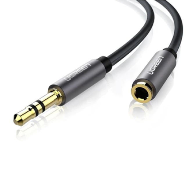 UGreen CABLU audio, AV118 stereo 3.5 mm jack (T) la 3.5 mm jack (M), 1 m, conectori auriti, 10592