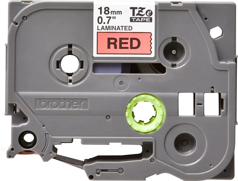 BROTHER Banda laminata Original Black on Red pentru, TZE441