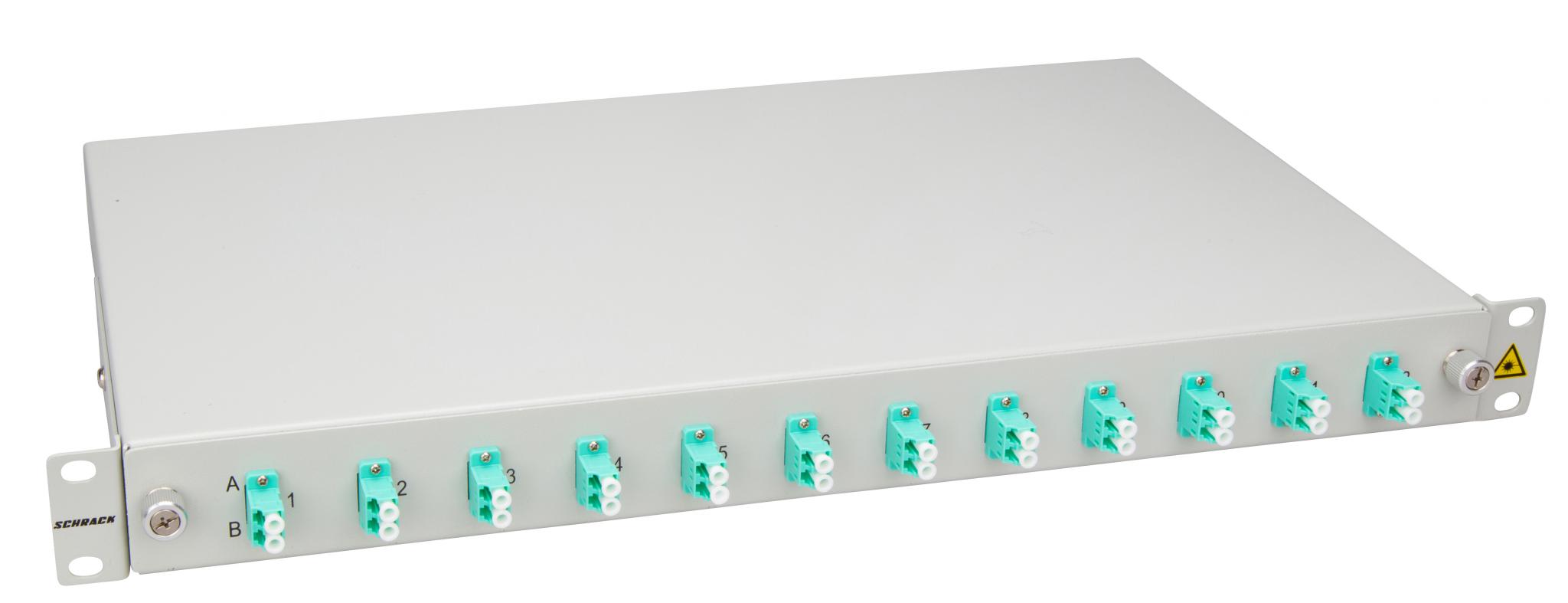OTHER Splicebox, 4 fibre,LC,50/125?m OM3, culisant,19",1UV, ECO, HSELS043LP