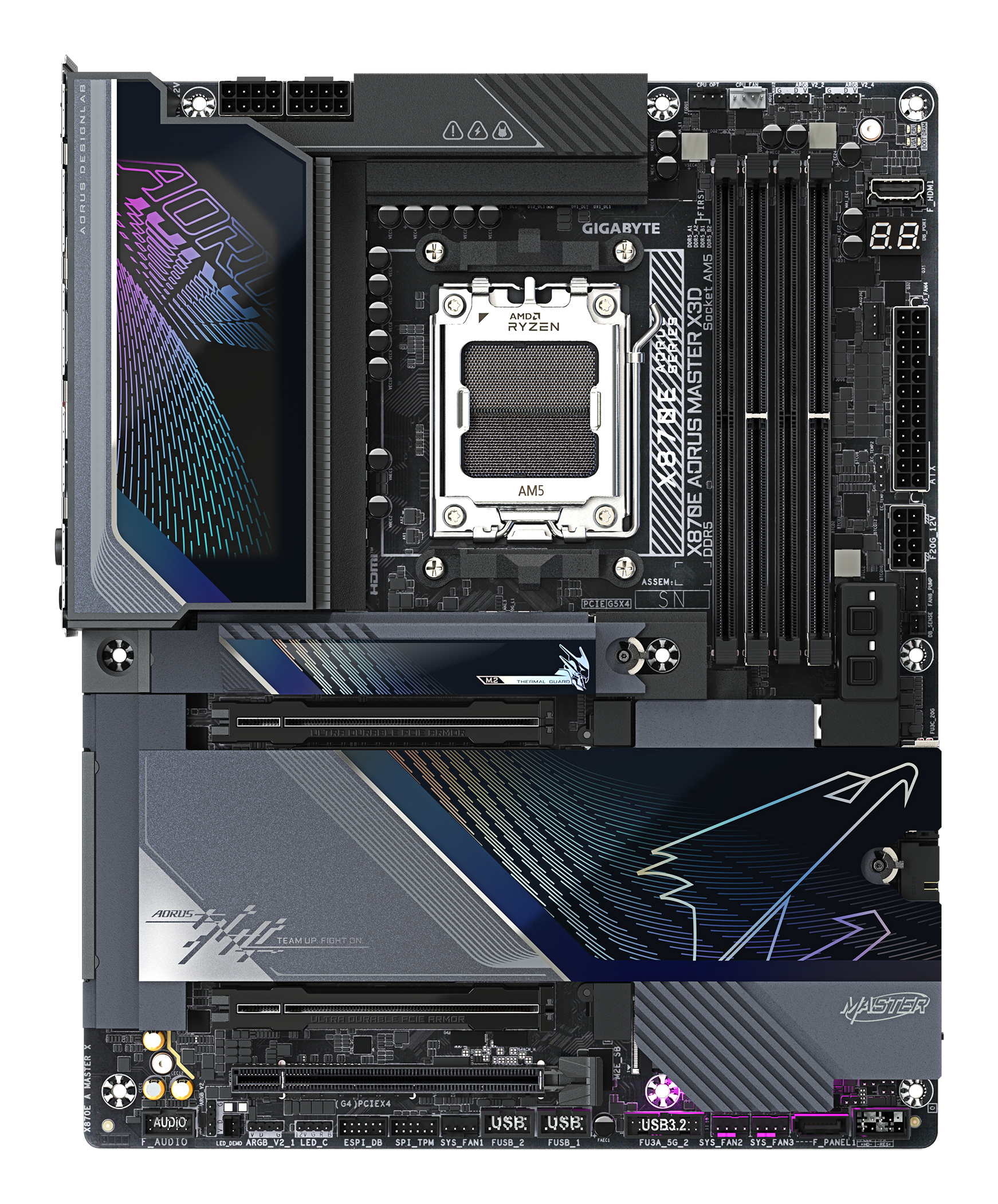 Gigabyte X870E AORUS MASTER X3D", X870E A MASTER X - imagine 2