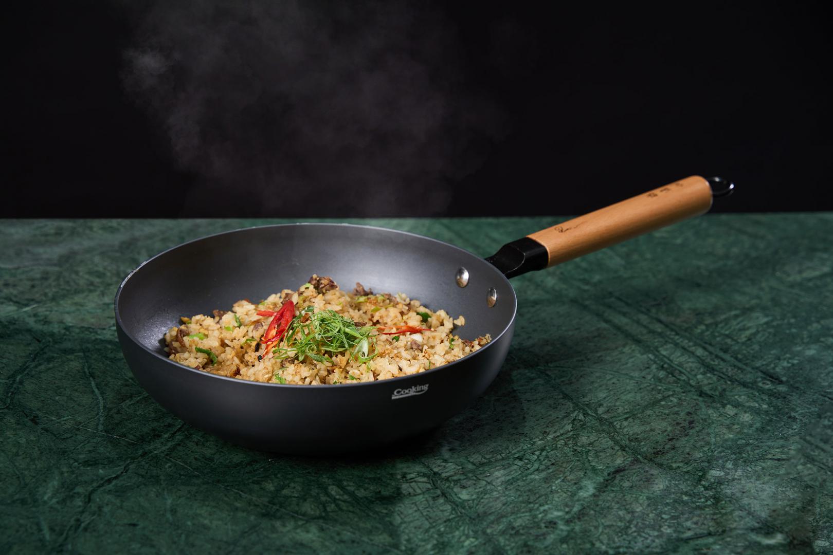 HEINNER TIGAIE WOK + CAPAC 24X7.5 CM, RIKITO WATANABE, SAMURAI GOURMET, COOKING BY, HR-SNT-WC24 - imagine 10