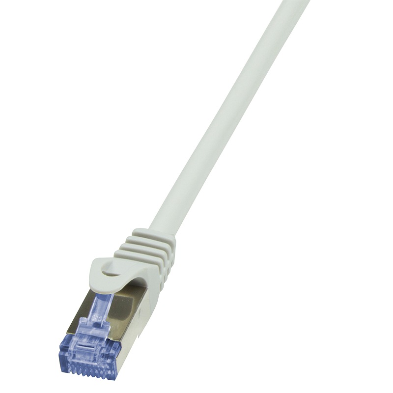 Logilink PATCH CORD S/FTP Cat6a, LSZH, cupru, 0.5 m, gri, AWG26, dublu ecranat, CQ3022S