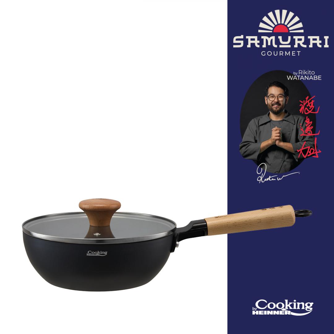 HEINNER TIGAIE WOK+CAPAC 20X7 CM, RIKITO WATANABE, SAMURAI GOURMET, COOKING BY, HR-SNT-WC20