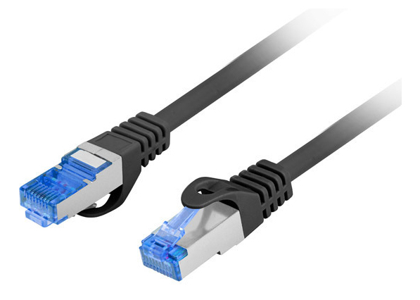 Lanberg Patch cord Cat.6A S/FTP LSZH CCA 10 m ng, PCF6A-10CC-1000-BK
