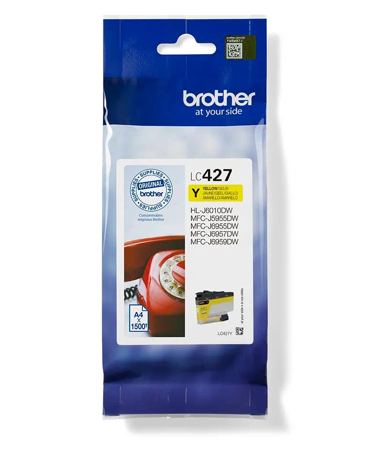 BROTHER Cartus Cerneala Original Yellow pentru MFC J5955|MFC J6955|MFC J6957, 1.5K, LC427Y