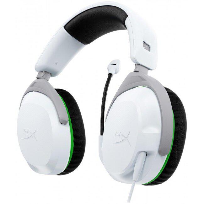 HP Casti Gaming Head-band HyperX CloudX Stinger 2, Wired, noise-canceling, Alb, 75X28AA - imagine 2