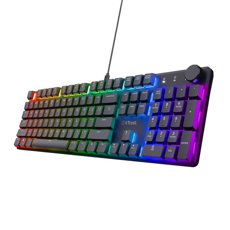 TRUST Tastatura Mecanica Gaming GXT 866 Torix, RGB, USB, Negru, TR-24910 - imagine 4