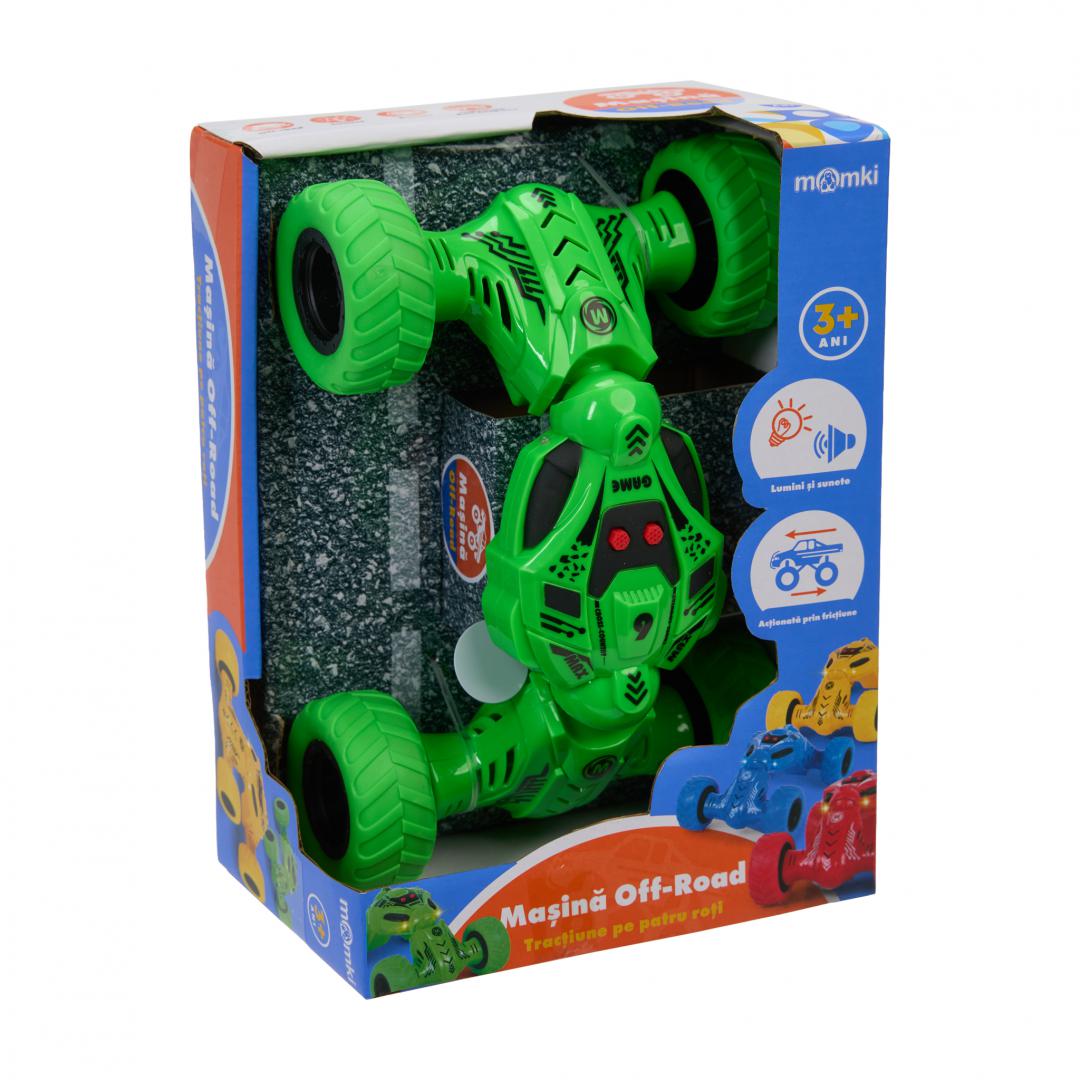MomKi MASINA OFF-ROAD CU LUMINI SI SUNETE, VERDE, MOMKI1189-31V