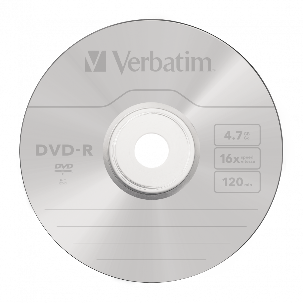 Verbatim DVD-R, 4.78GB, VITEZA 16X, MATT SILVER SURFACE, JEWEL CASE, 1 BUC, 43519