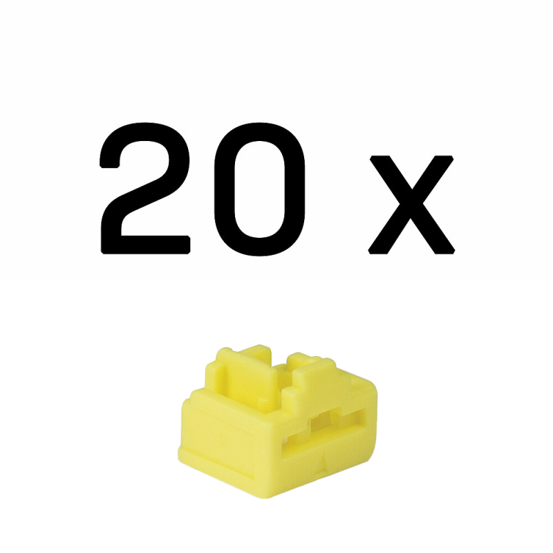 LINDY RJ-45 Port Blockers, 20 bucati, material ABS, Yellow, LY-47901