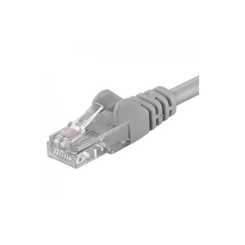 PremiumCord Patchcord UTP RJ45-RJ45 Cat.5e 15m, gri, UTP-5E-15-G
