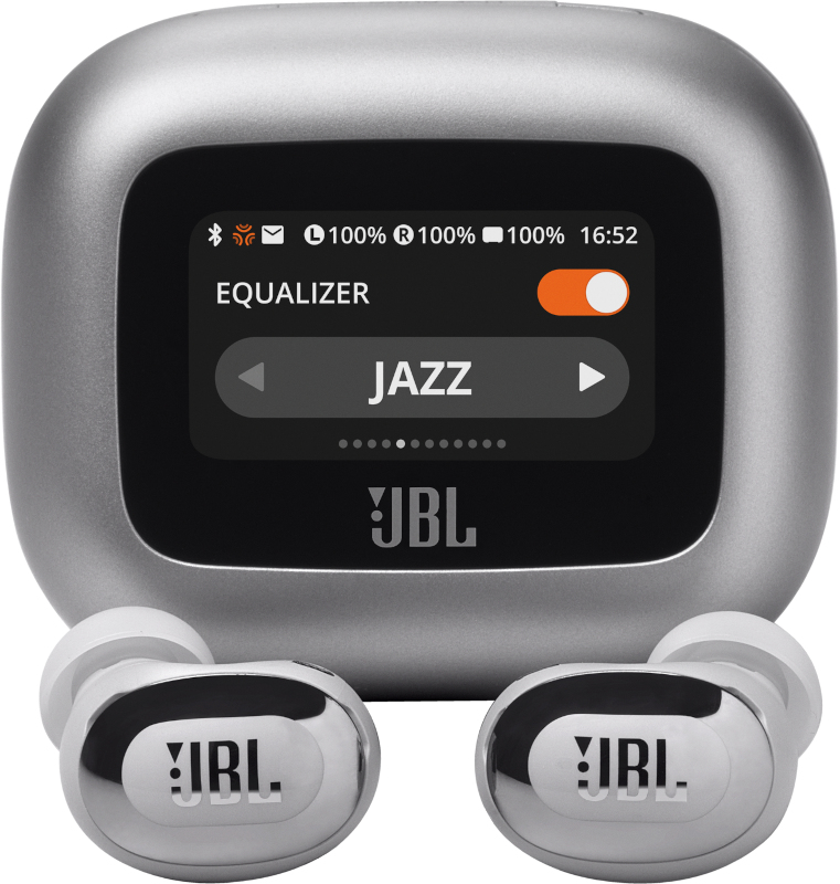 JBL Live Buds 3, Autonomie 10 ore, Bluetooth 5.3, Argintiu, JBLLIVEBUDS3SIL