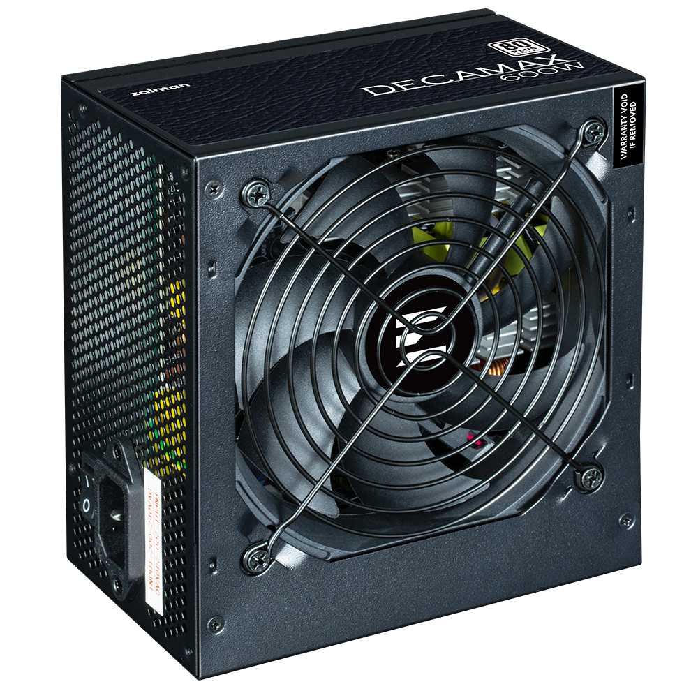 Zalman SURSA "Decamax 600", 600W, certificare 80 Plus, active PFC, fan 120mm, negru, ZM600-LX3