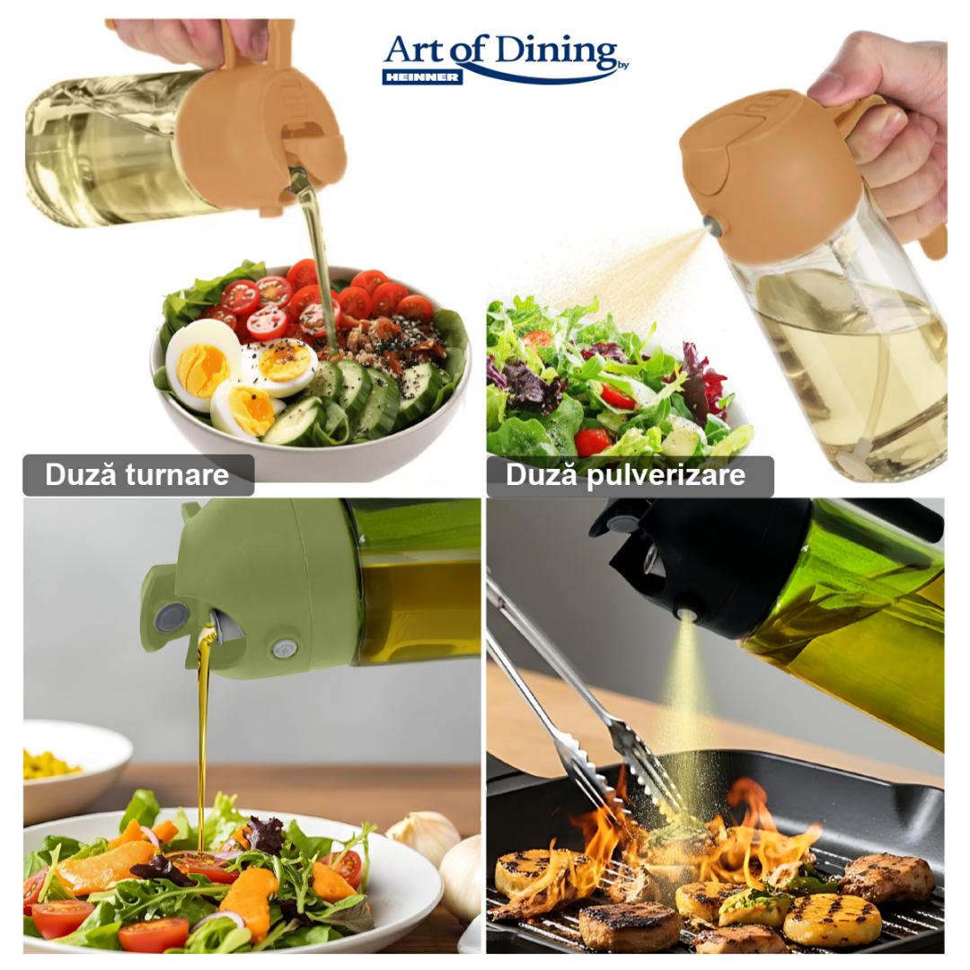 HEINNER PULVERIZATOR ULEI/OTET 450ML, 2 IN 1, PORTOCALIU, ART OF DINING BY, HR-JN-450MLP - imagine 3