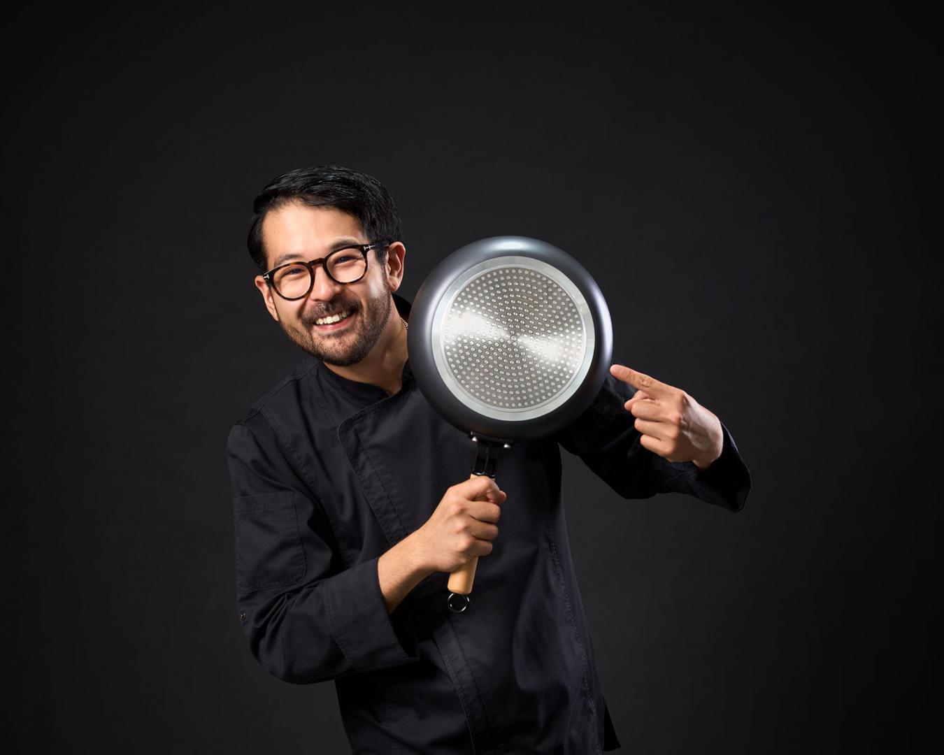 HEINNER TIGAIE ALUMINIU 26X5 CM, RIKITO WATANABE, SAMURAI GOURMET, COOKING BY, HR-SNT-T26 - imagine 7