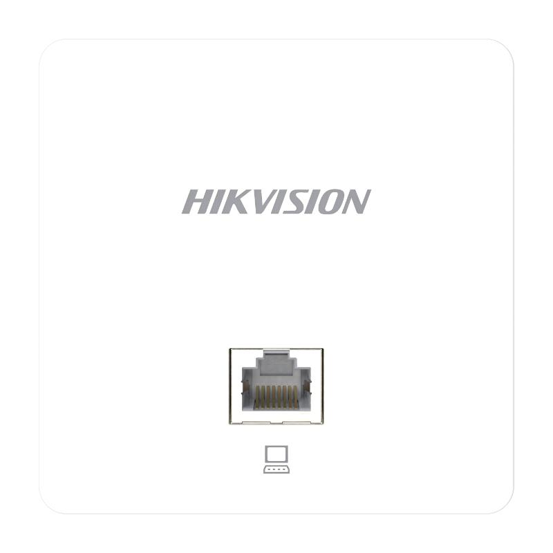 HIKVISION Wi-Fi 5 1200M In-Wall Access Point 2 Gigabit LAN Ports with 1 PoE Input, DS-3WAP521-SI
