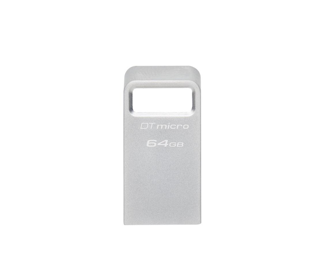KINGSTON Memorie USB DataTraveler Micro 64 GB, USB 3.2, Argintiu, DTMC3G2/64GB