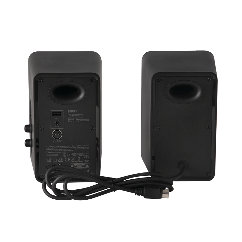 Edifier BOXE 2.0, RMS: 30W (2 x 15W), Bluetooth 5.4, USB-A, AUX, black, QR30-BK - imagine 3