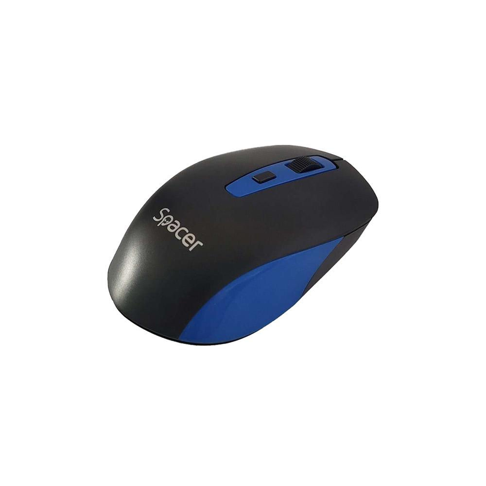 SPACER Mouse Wireless, 1600 dpi, Multicolor, SPMO-WS01-BKBL - imagine 2