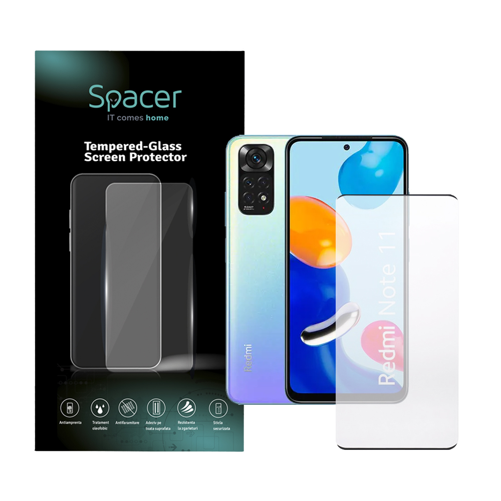 SPACER FOLIE STICLA pentru Xiaomi Mi 11 5G, grosime 0.3mm, acoperire totala, SPPG-XI-MI-115G-TG