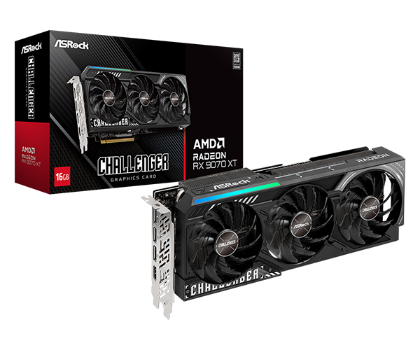 Asrock Placa video Radeon RX 9070 XT Challenger, 16GB GDDR6, 256 bit, PCI Express, RX9070XT CL 16G