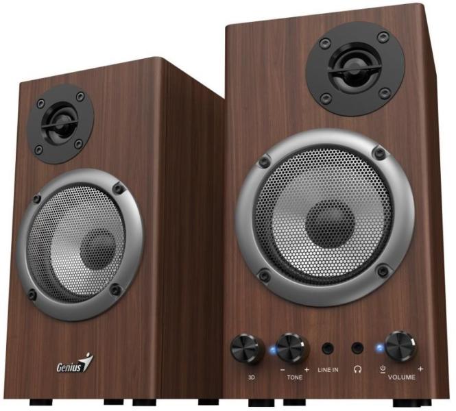 Genius BOXE 2.0, RMS: 16W (2 x 8W), wood, "SP-HF500B", 31730047400