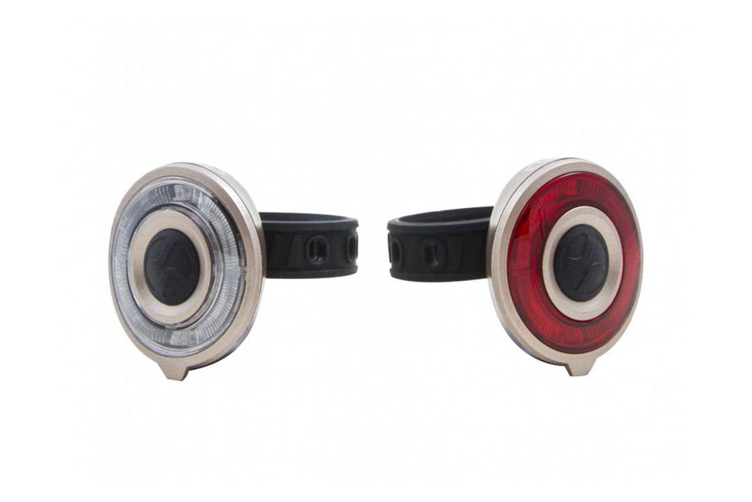 PEGAS Set lumini far+stop, 2 LED-uri rosii, 2 LED-uri uri albe, Baterii: 2 x 2 CR2032, SPA999165AURM