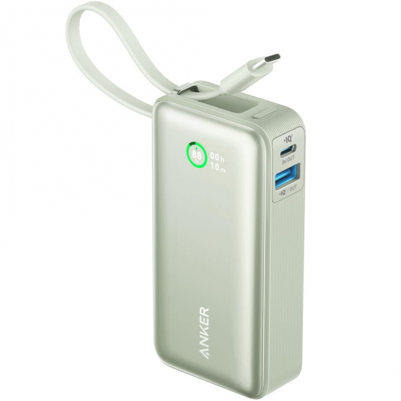 Anker POWER BANK Nano 10.000 mAh, 30W PD si Power IQ 3.0, 1 x USB, 1 x USB-C, cablu USB-C, A1259G61 - imagine 3