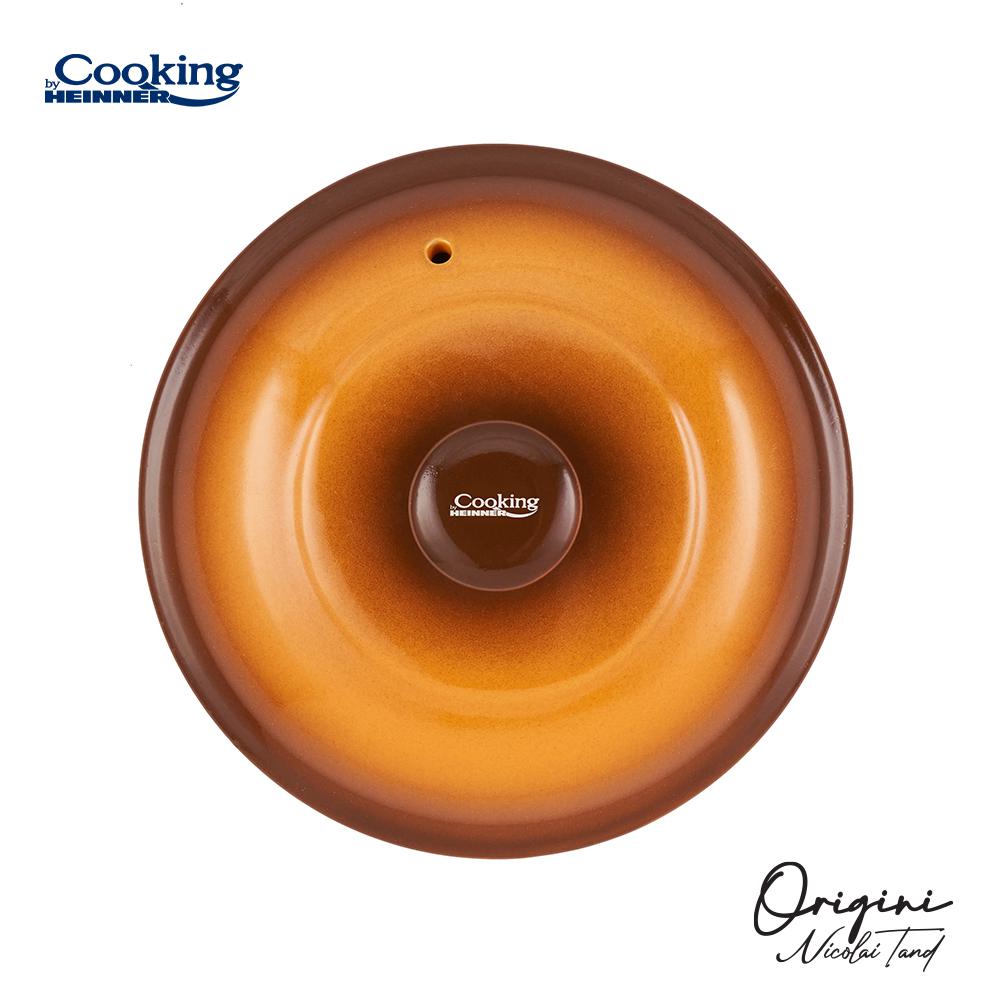 HEINNER OALA CERAMICA CU CAPAC, 14.5x16 CM, 3 L, NICOLAI TAND, ORIGINI, COOKING BY, HR-FJ-035 - imagine 6