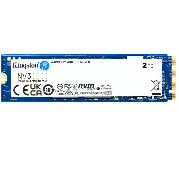 KINGSTON SSD intern NV3, 2 TB, PCI Express 4.0 x4, NVMe, M.2, SNV3S/2000G