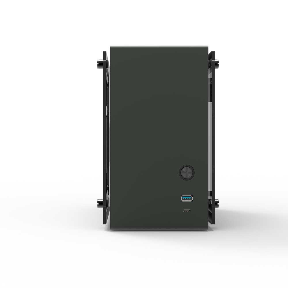 Zalman CARCASA M2 mini, mini tower, gaming compatibil sursa SFX, SFX-L, suporta, M2 mini (Gray) - imagine 3